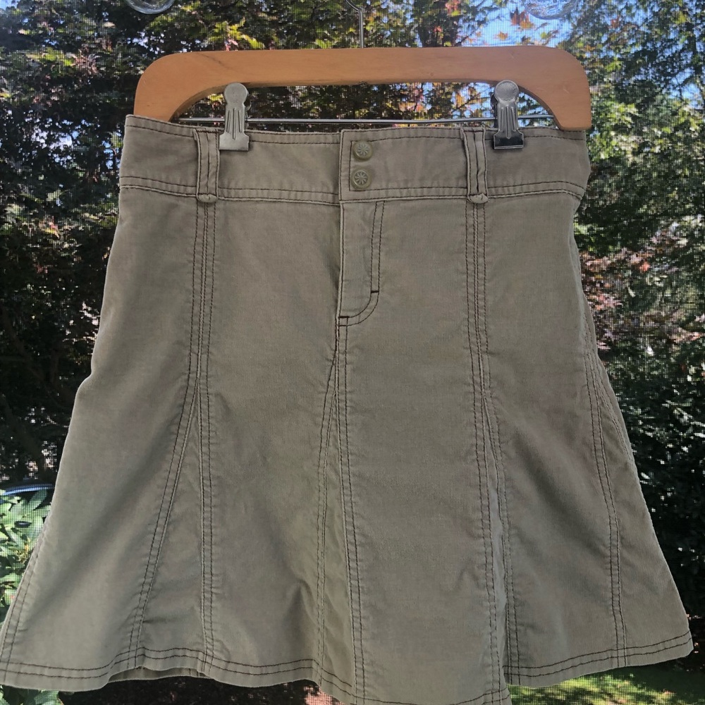 Denim corduroy skirt